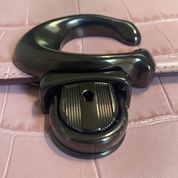 Coach pink embossed croc studio shoulder crossbody bag - Picture 13 of 13